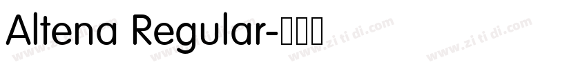 Altena Regular字体转换